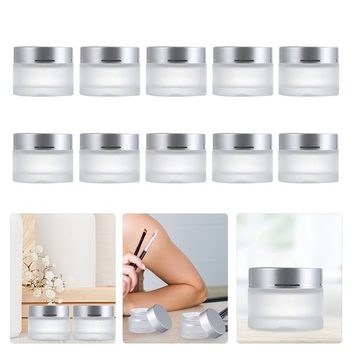 10pcs white frosted glass - frosted,